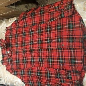 Boy's plaid button down shirt